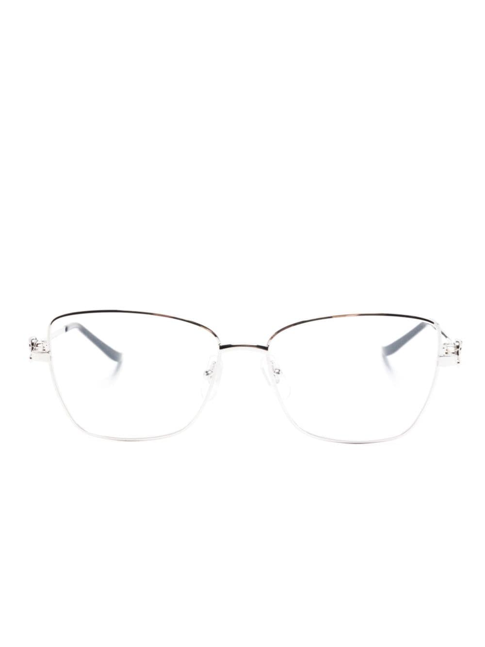 Cartier Eyewear Santos De Cartier glasses - Silver von Cartier Eyewear