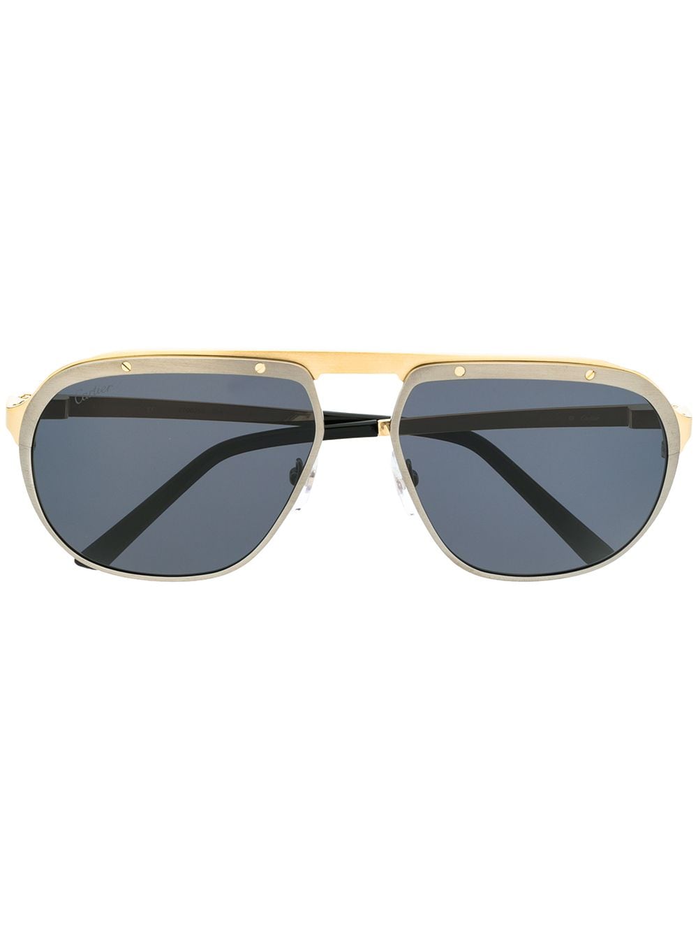 Cartier Eyewear Santos de Cartier sunglasses - Black von Cartier Eyewear