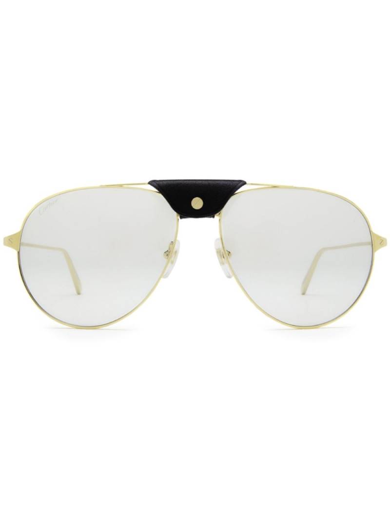 Cartier Eyewear Santos de Cartier sunglasses - Gold von Cartier Eyewear