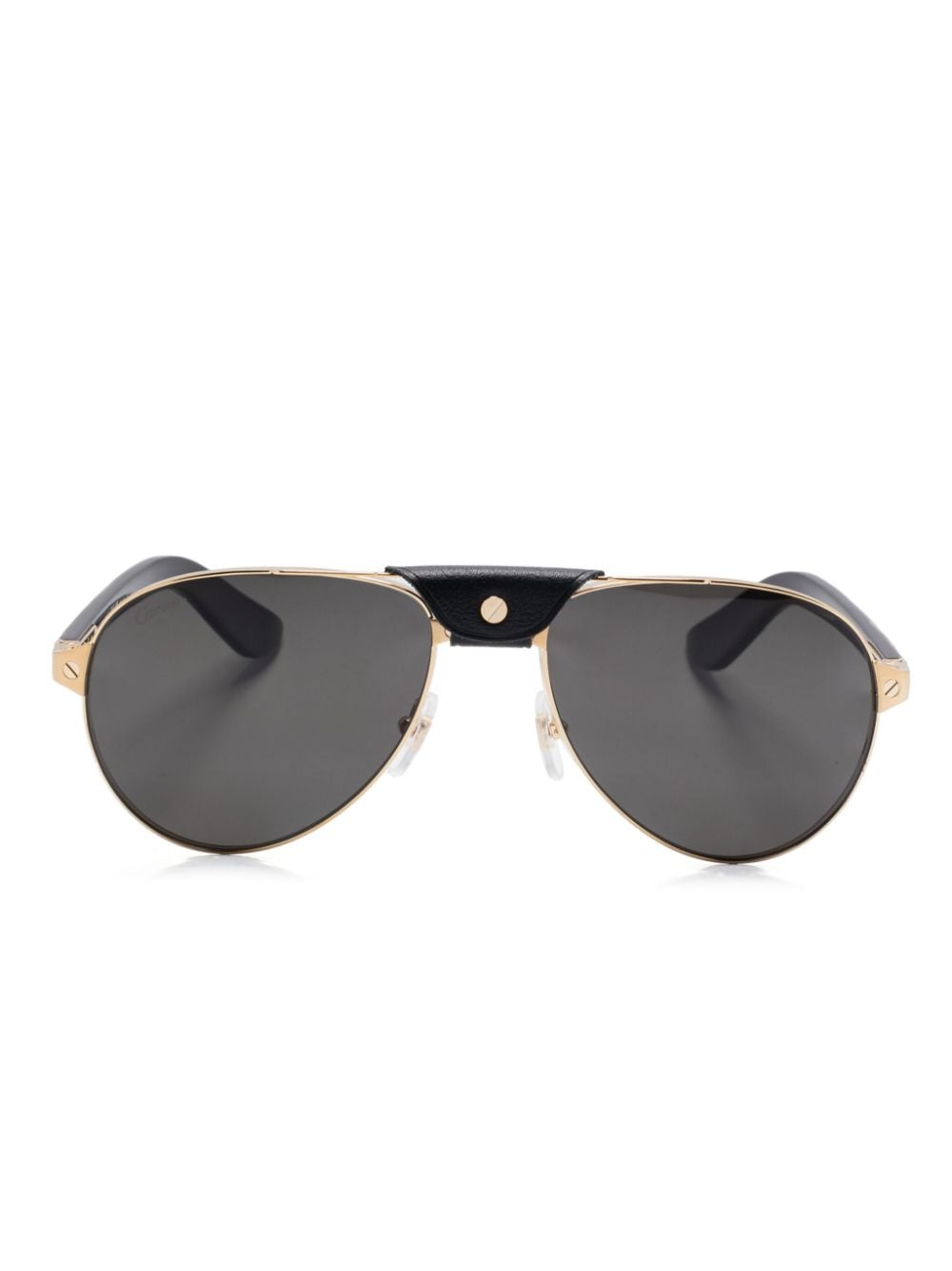 Cartier Eyewear Santos sunglasses - Black von Cartier Eyewear