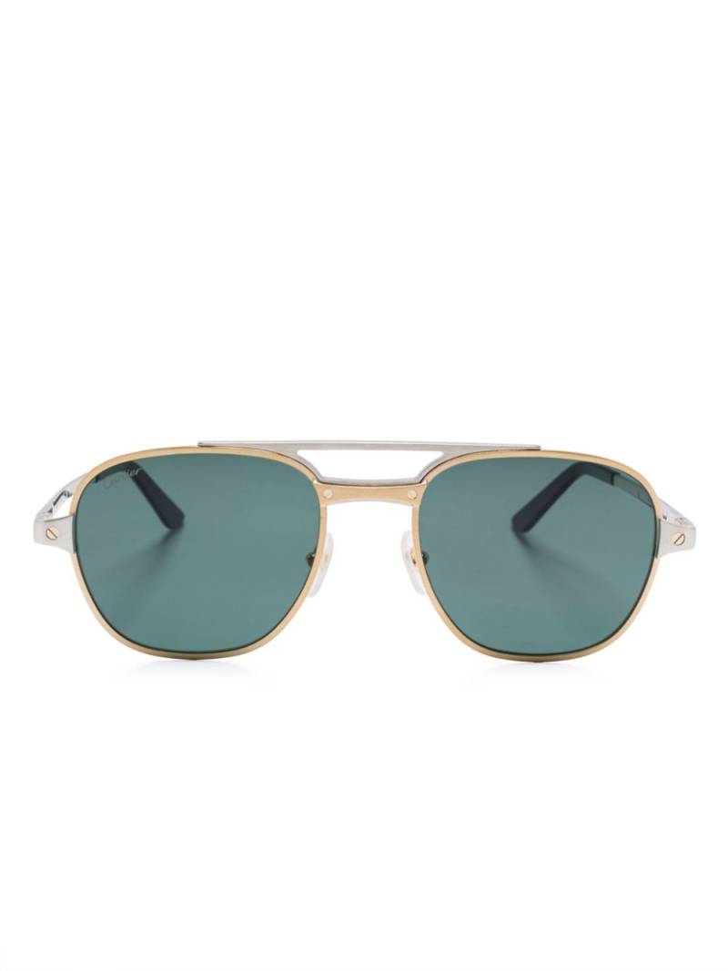 Cartier Eyewear Santos sunglasses - Silver von Cartier Eyewear