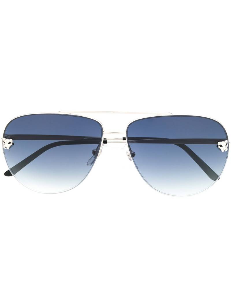 Cartier Eyewear Tiger aviator sunglasses - Black von Cartier Eyewear