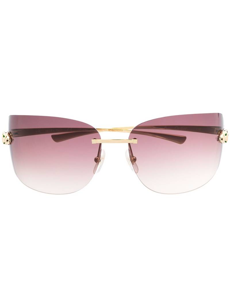 Cartier Eyewear frameless tinted sunglasses - Gold von Cartier Eyewear