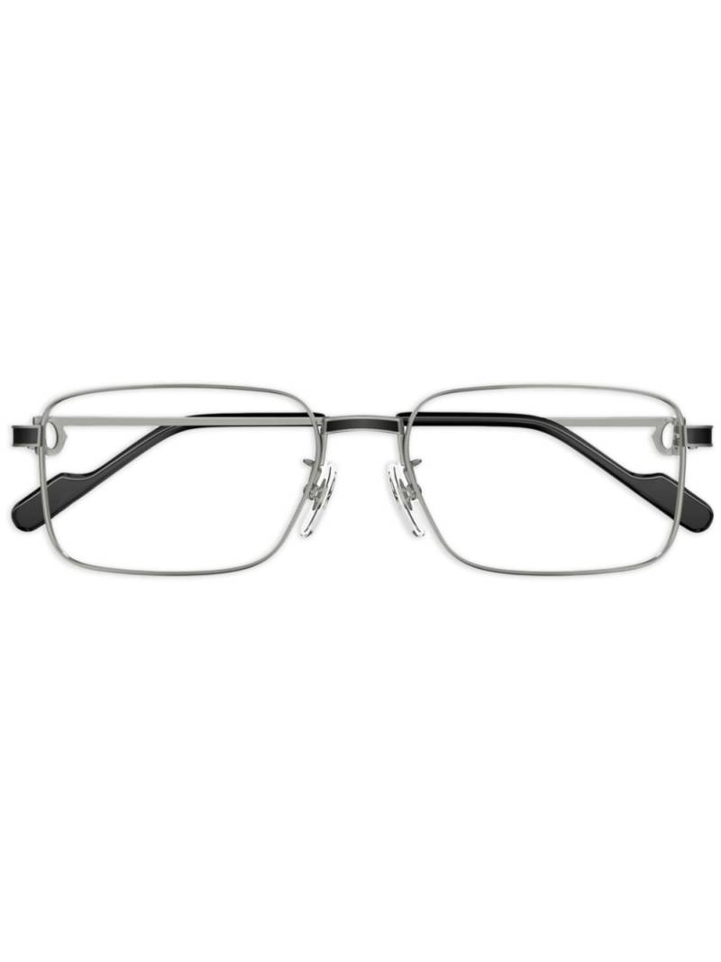 Cartier Eyewear geometric-frame glasses - Grey von Cartier Eyewear