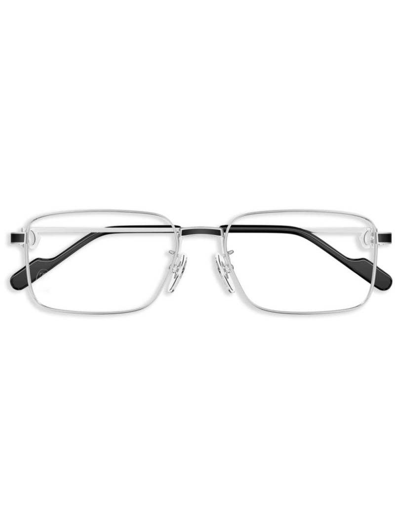 Cartier Eyewear geometric-frame glasses - Silver von Cartier Eyewear