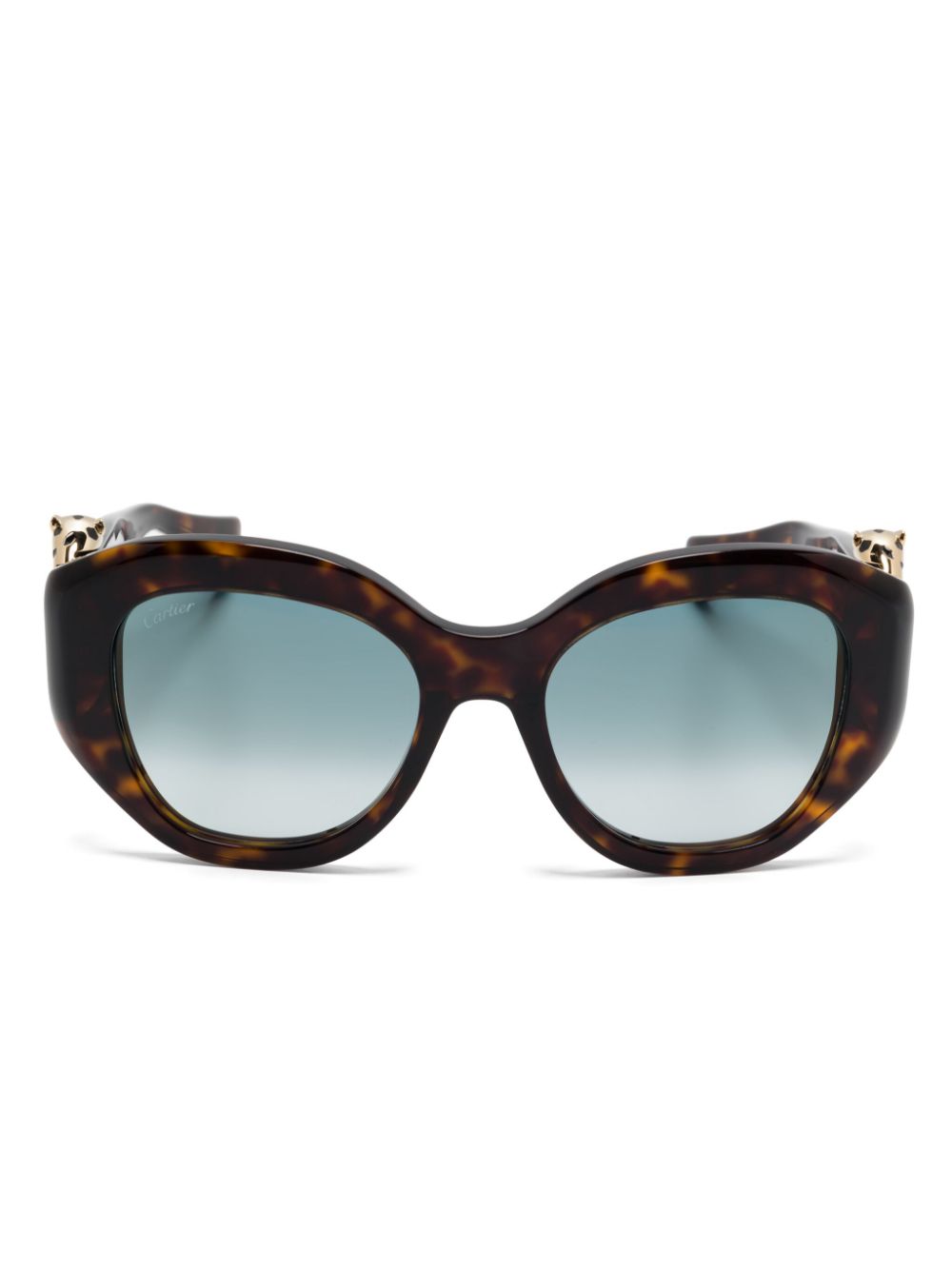 Cartier Eyewear oversize-frame sunglasses - Brown von Cartier Eyewear