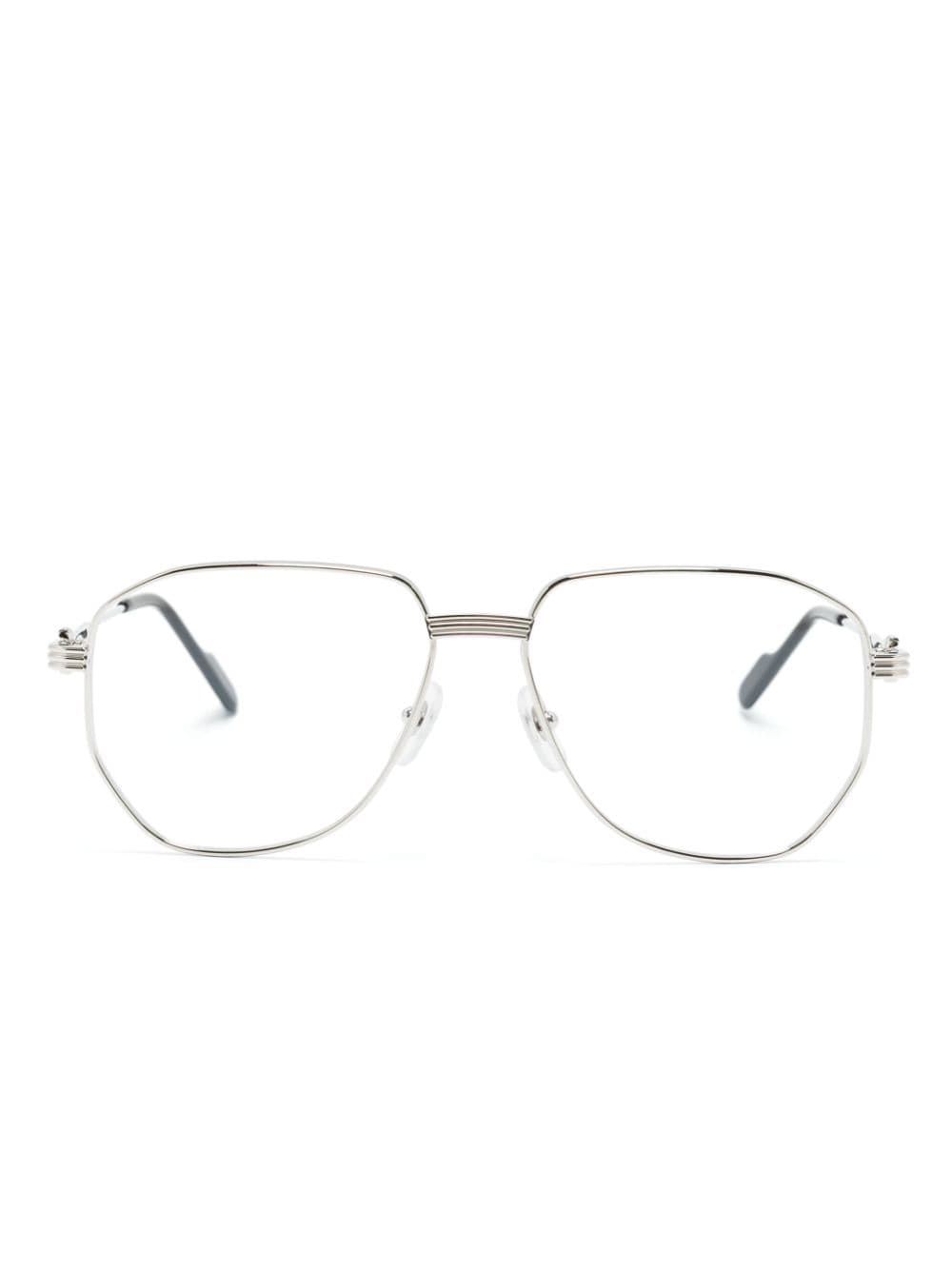 Cartier Eyewear pilot-frame glasses - Black von Cartier Eyewear