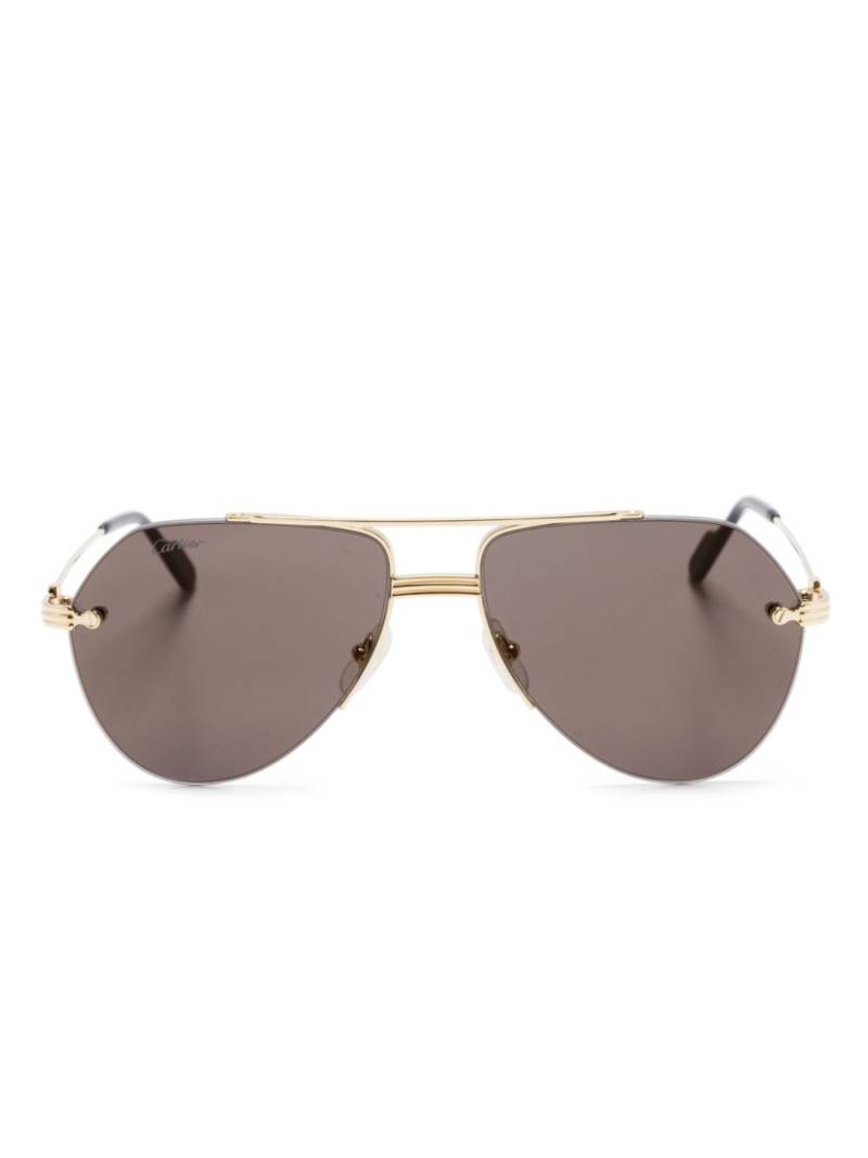 Cartier Eyewear pilot-frame sunglasses - Gold von Cartier Eyewear