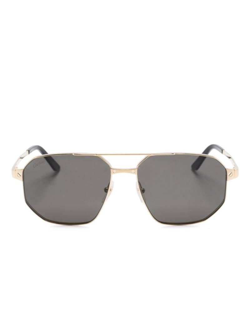 Cartier Eyewear pilot-frame sunglasses - Gold von Cartier Eyewear