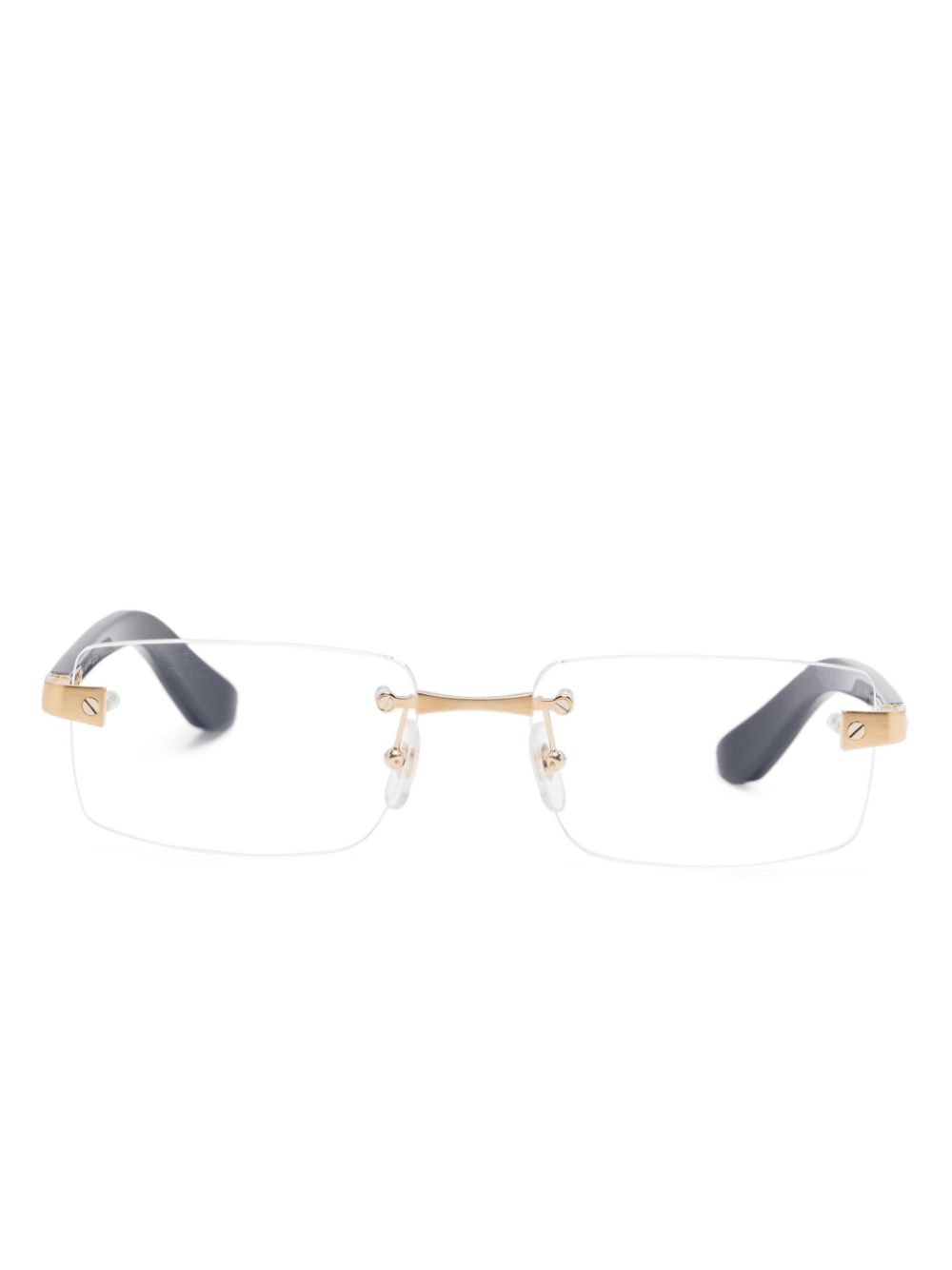 Cartier Eyewear rectangle-frame glasses - Black von Cartier Eyewear