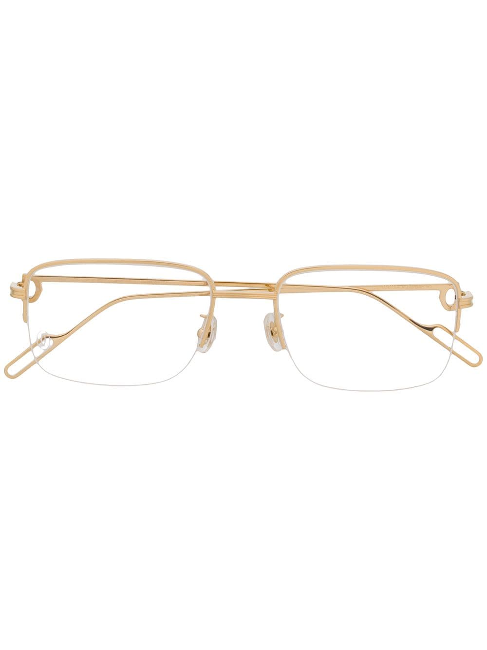 Cartier Eyewear rectangle-frame glasses - Gold von Cartier Eyewear