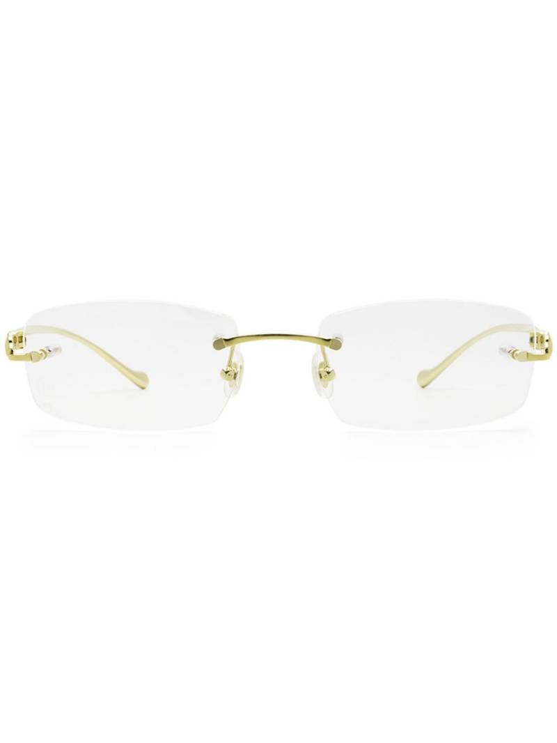 Cartier Eyewear Panthère square glasses - Gold von Cartier Eyewear