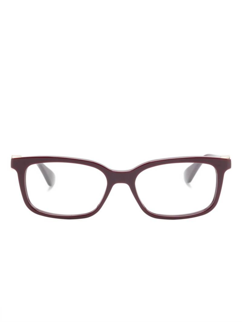 Cartier Eyewear rectangle-frame glasses - Red von Cartier Eyewear