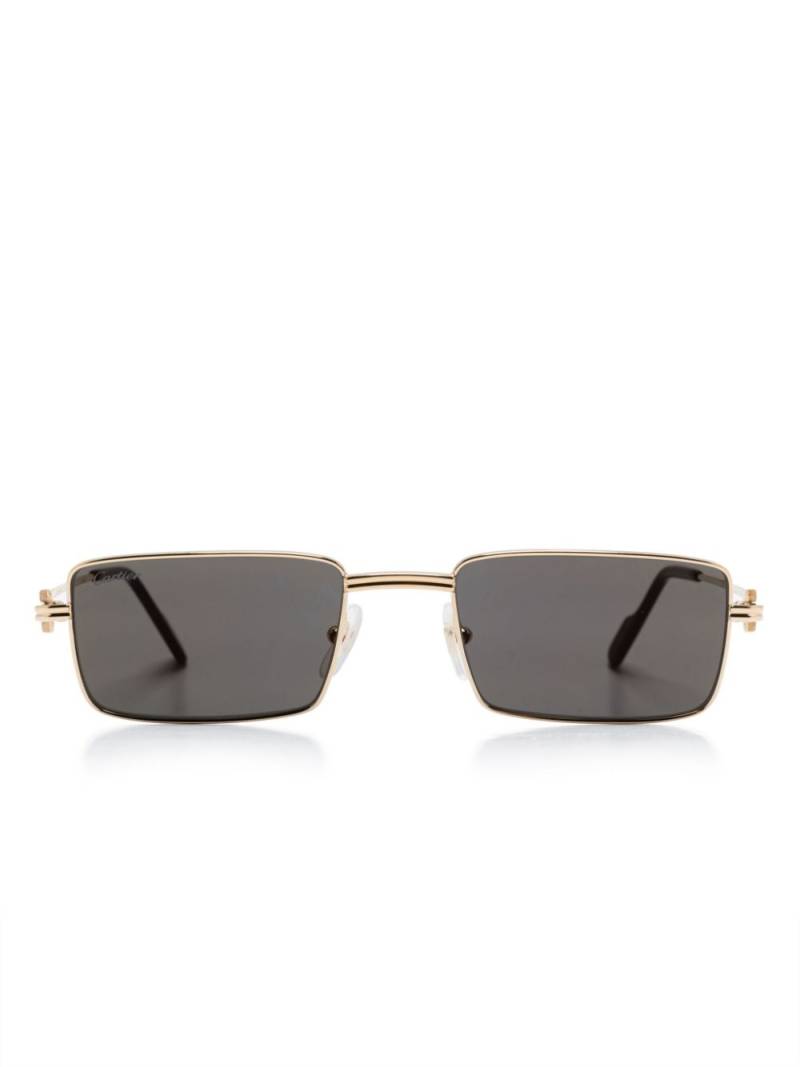 Cartier Eyewear rectangle-frame sunglasses - Gold von Cartier Eyewear