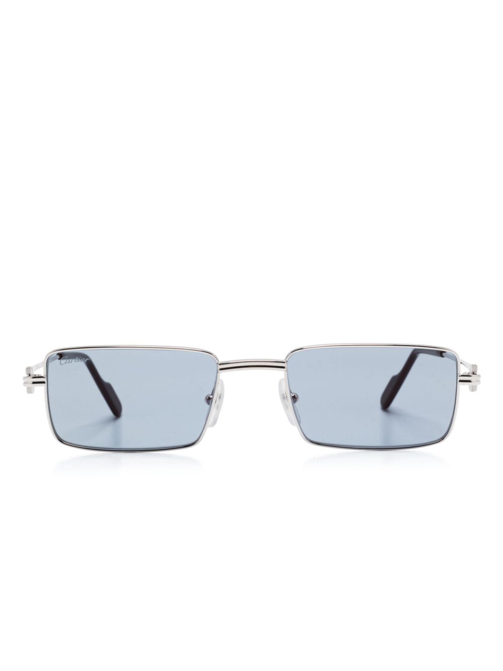 Cartier Eyewear rectangle-frame sunglasses - Grey von Cartier Eyewear