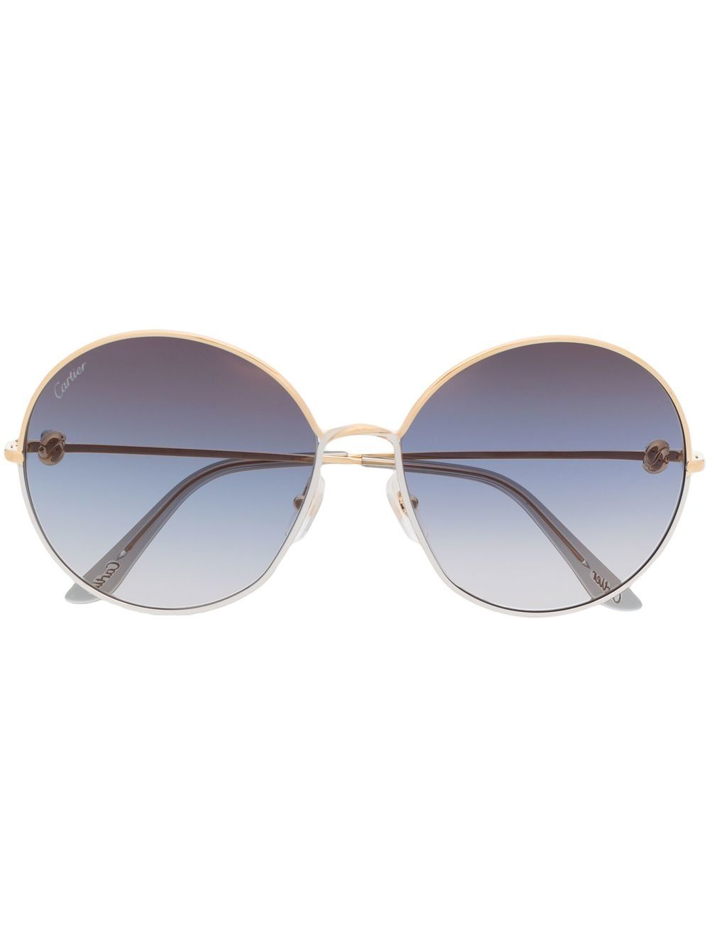 Cartier Eyewear round-frame gradient sunglasses - Gold von Cartier Eyewear