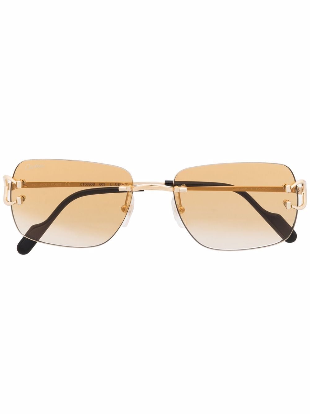 Cartier Eyewear square-frame sunglasses - Gold von Cartier Eyewear