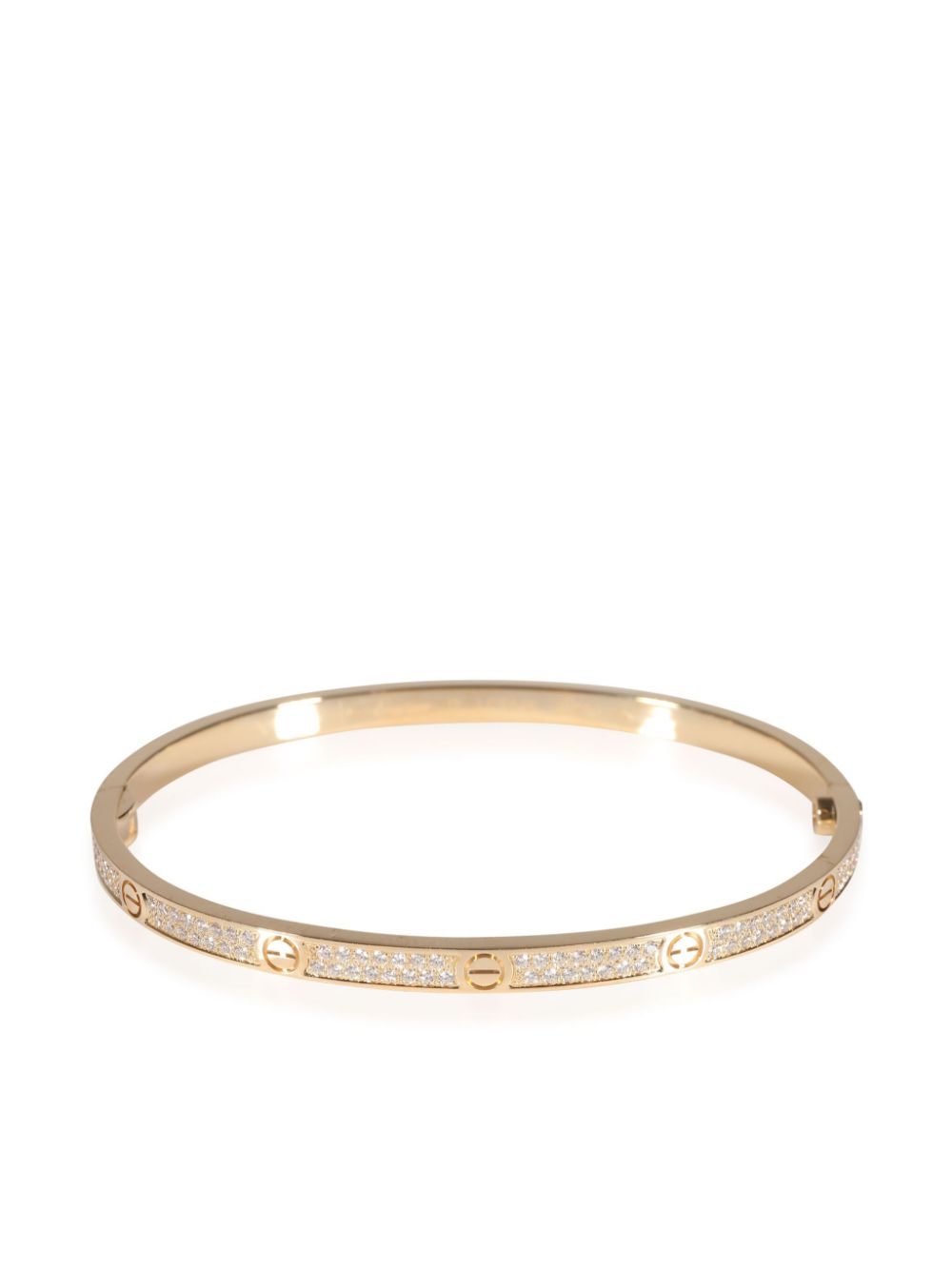 Cartier 18kt yellow gold Love diamond bracelet von Cartier