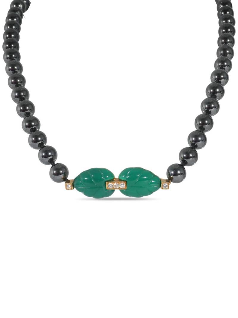 Cartier 18kt yellow gold Patiala hematite necklace - Black von Cartier