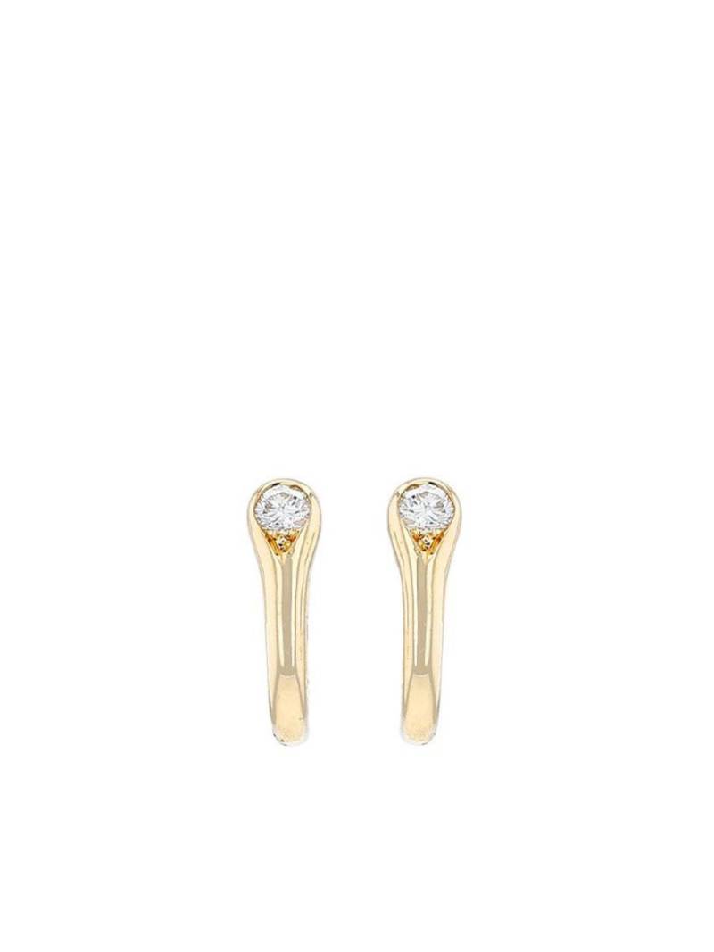 Cartier 18kt yellow gold diamond clip-on earrings von Cartier