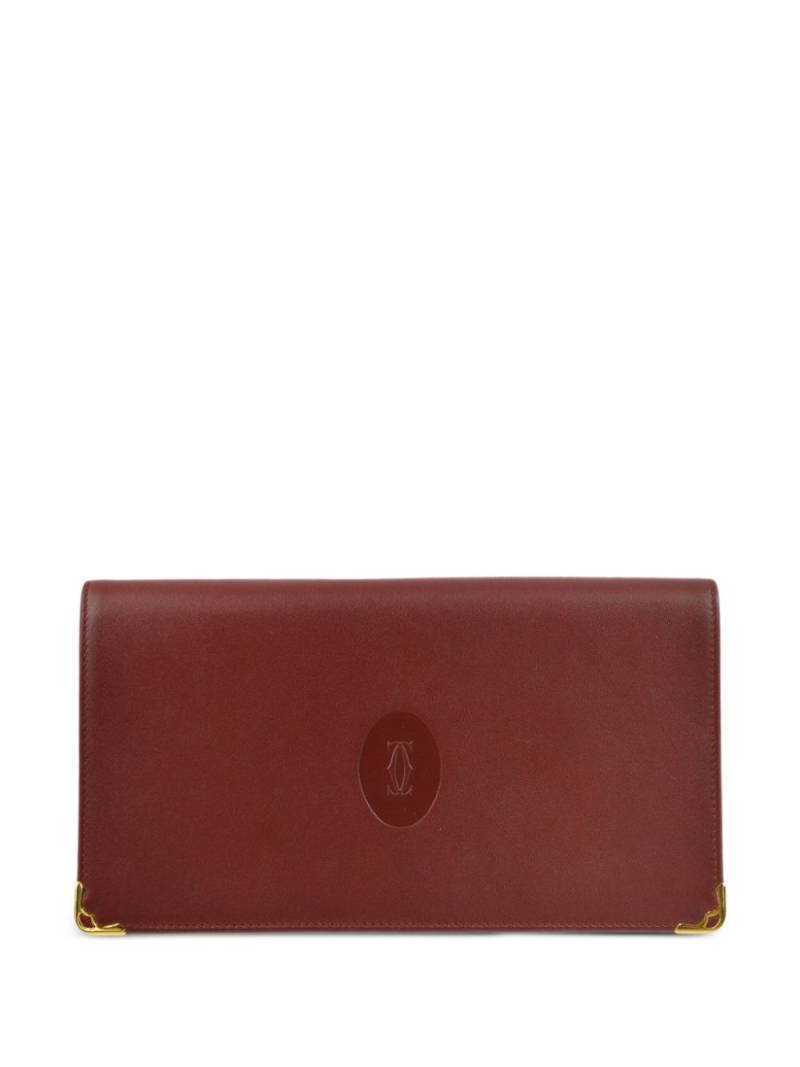 Cartier 1990-2000s pre-owned logo-embossed bi-fold wallet - Red von Cartier