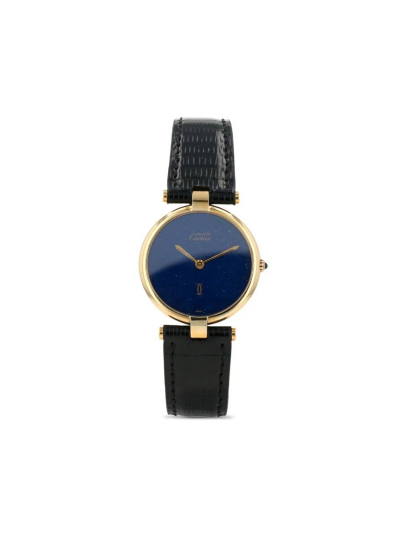 Cartier 1990 pre-owned Must Vendôme 30mm - Blue von Cartier