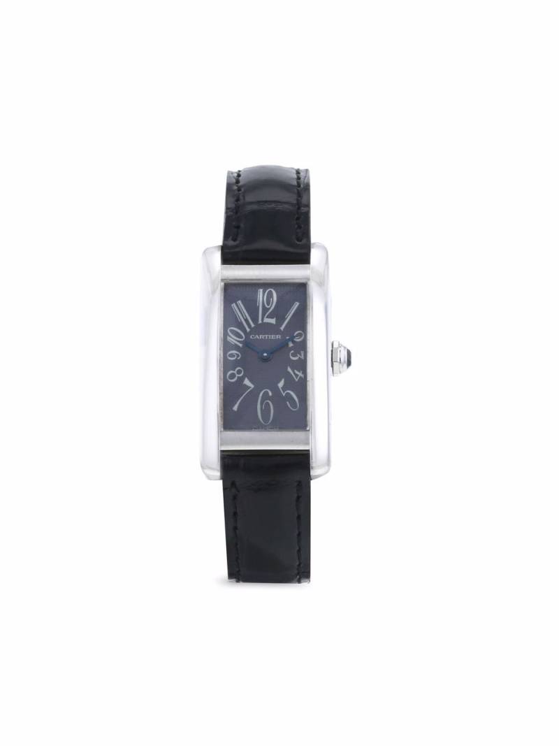 Cartier 1990s pre-owned Tank Américaine 35mm - Grey von Cartier