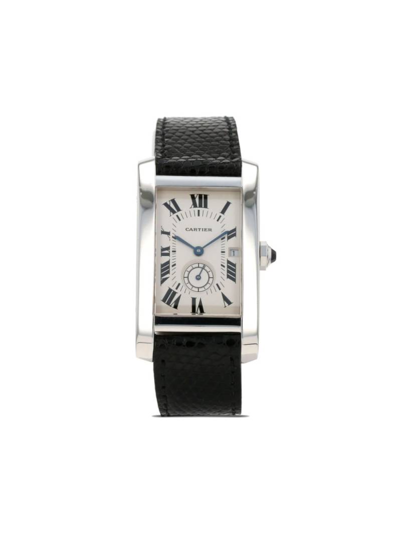 Cartier 1990s pre-owned Tank Américaine 41mm - White von Cartier