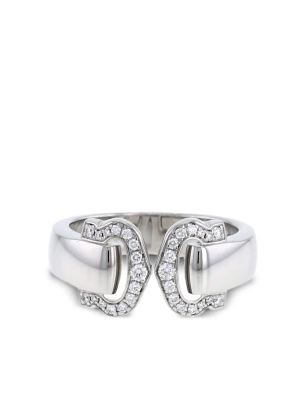 Cartier 2010s 18kt white gold C de Cartier diamond ring - Silver von Cartier