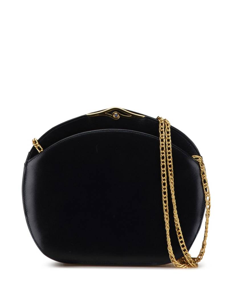 Cartier 21st Century Leather Sapphire Chain crossbody bag - Black von Cartier