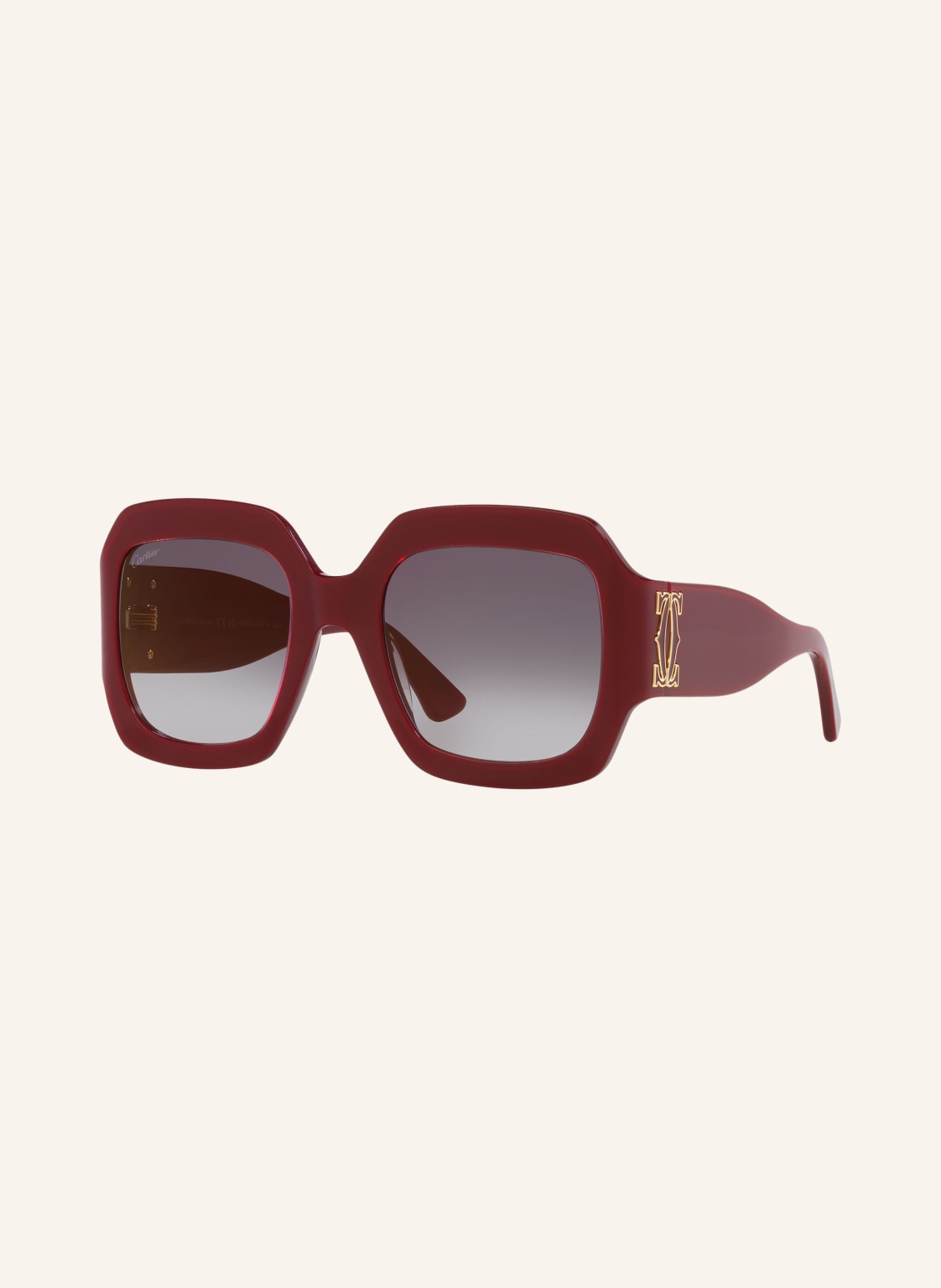 Cartier Sonnenbrille ct0434s rot von Cartier