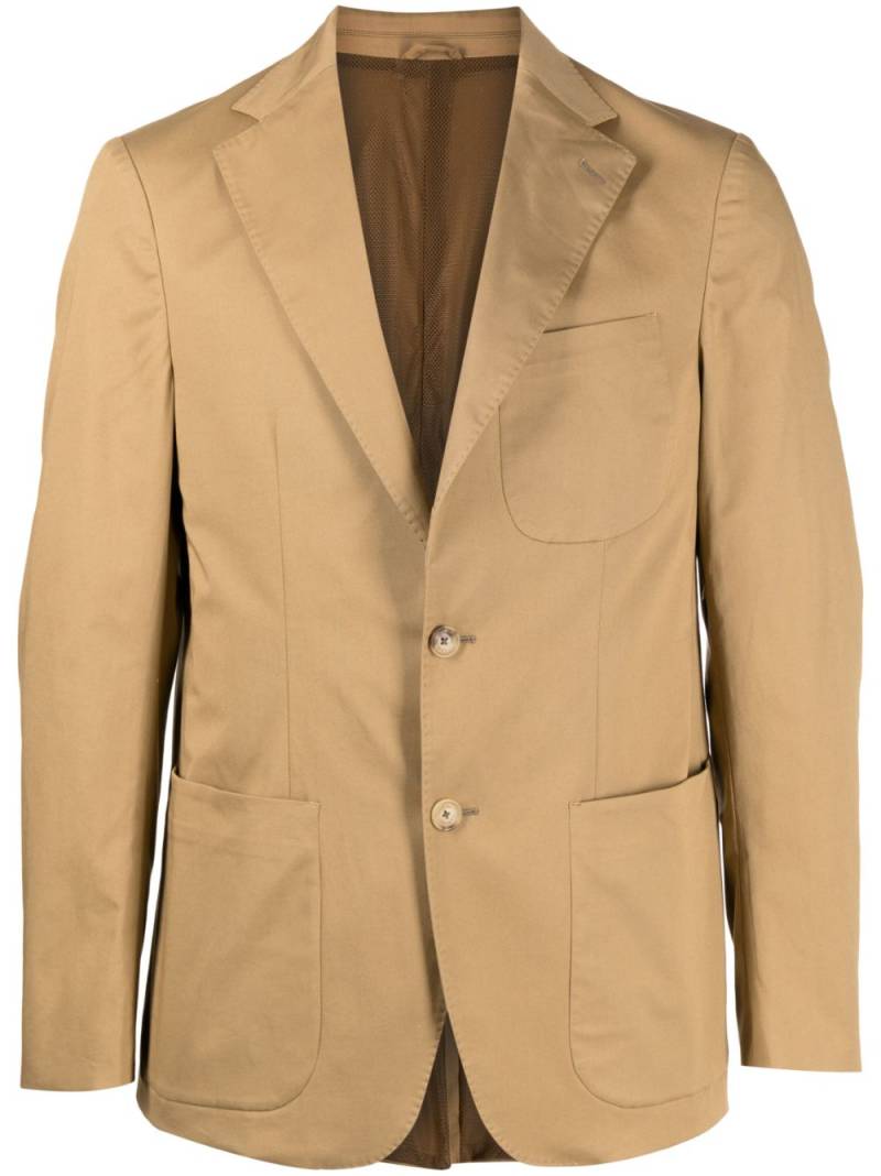 Caruso notched-lapels single-breasted blazer - Brown von Caruso