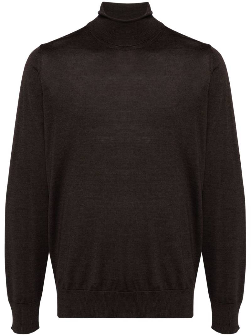 Caruso roll-neck jumper - Brown von Caruso