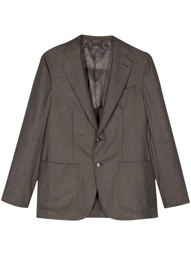 Caruso single-breasted blazer - Brown von Caruso