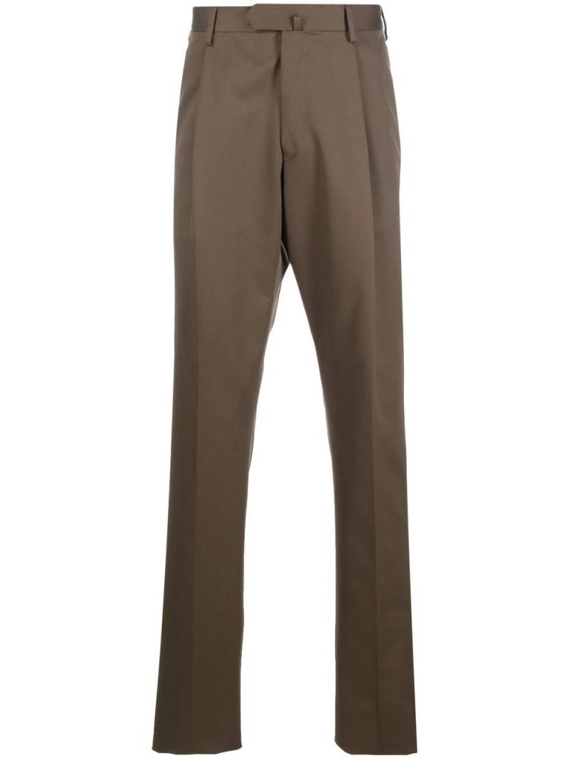 Caruso straight-leg cut trousers - Green von Caruso