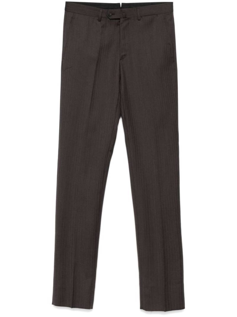 Caruso tapered trousers - Brown von Caruso