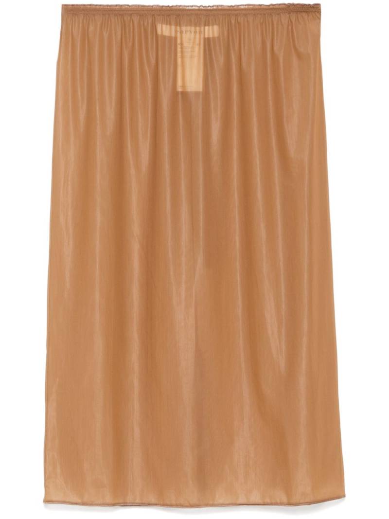 Carven semi-sheer midi skirt - Brown von Carven