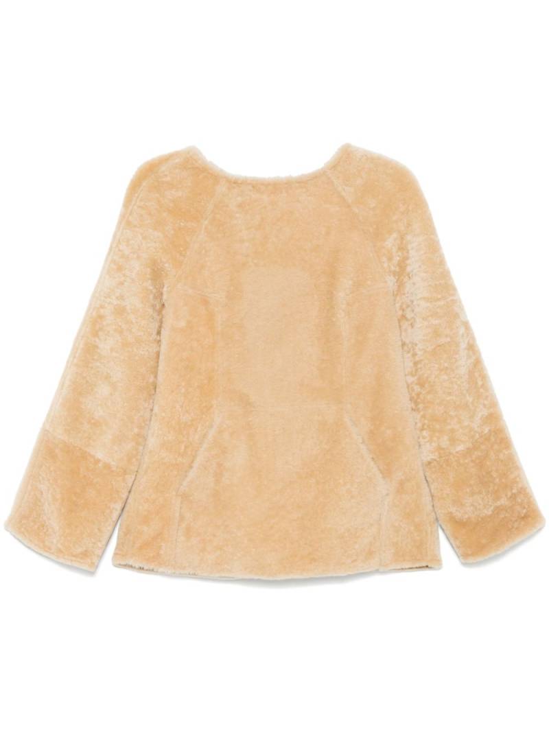 Carven shearling sweatshirt - Neutrals von Carven