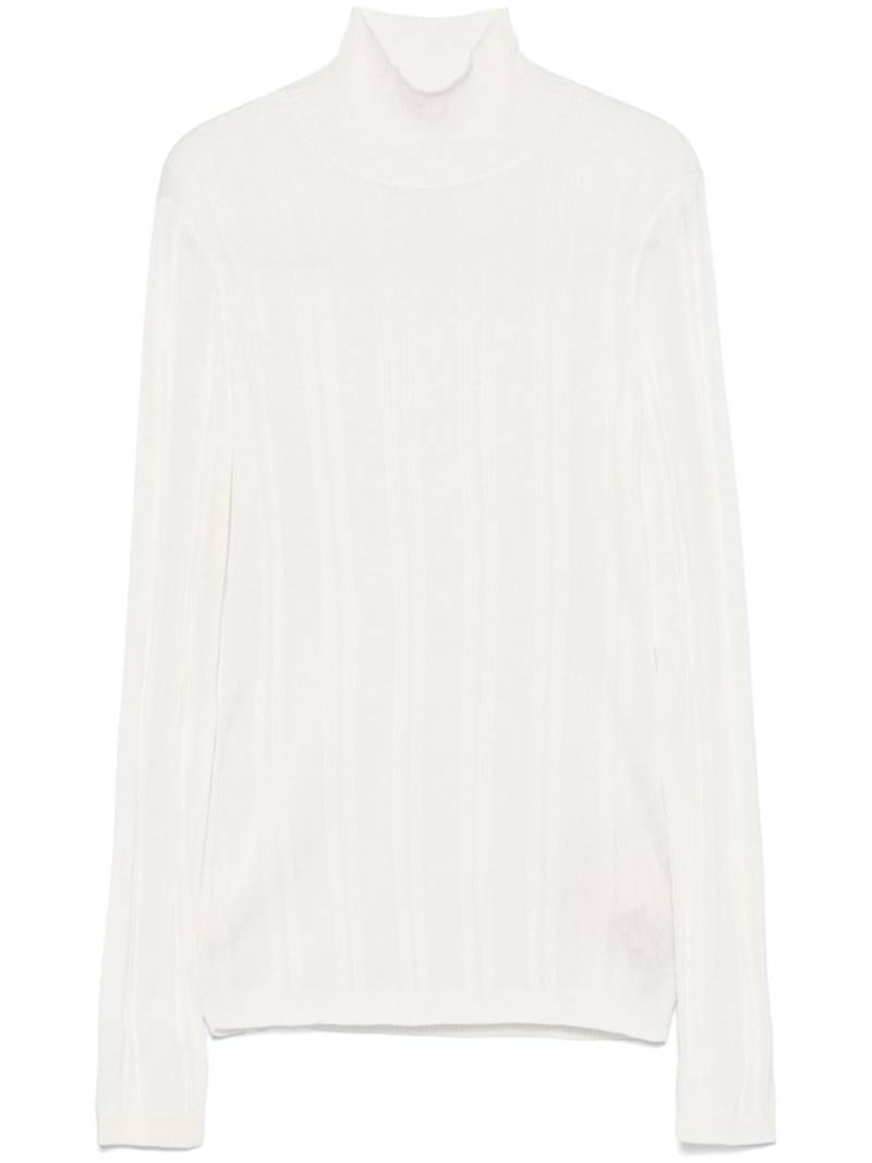 Carven turtleneck silk sweater - White von Carven