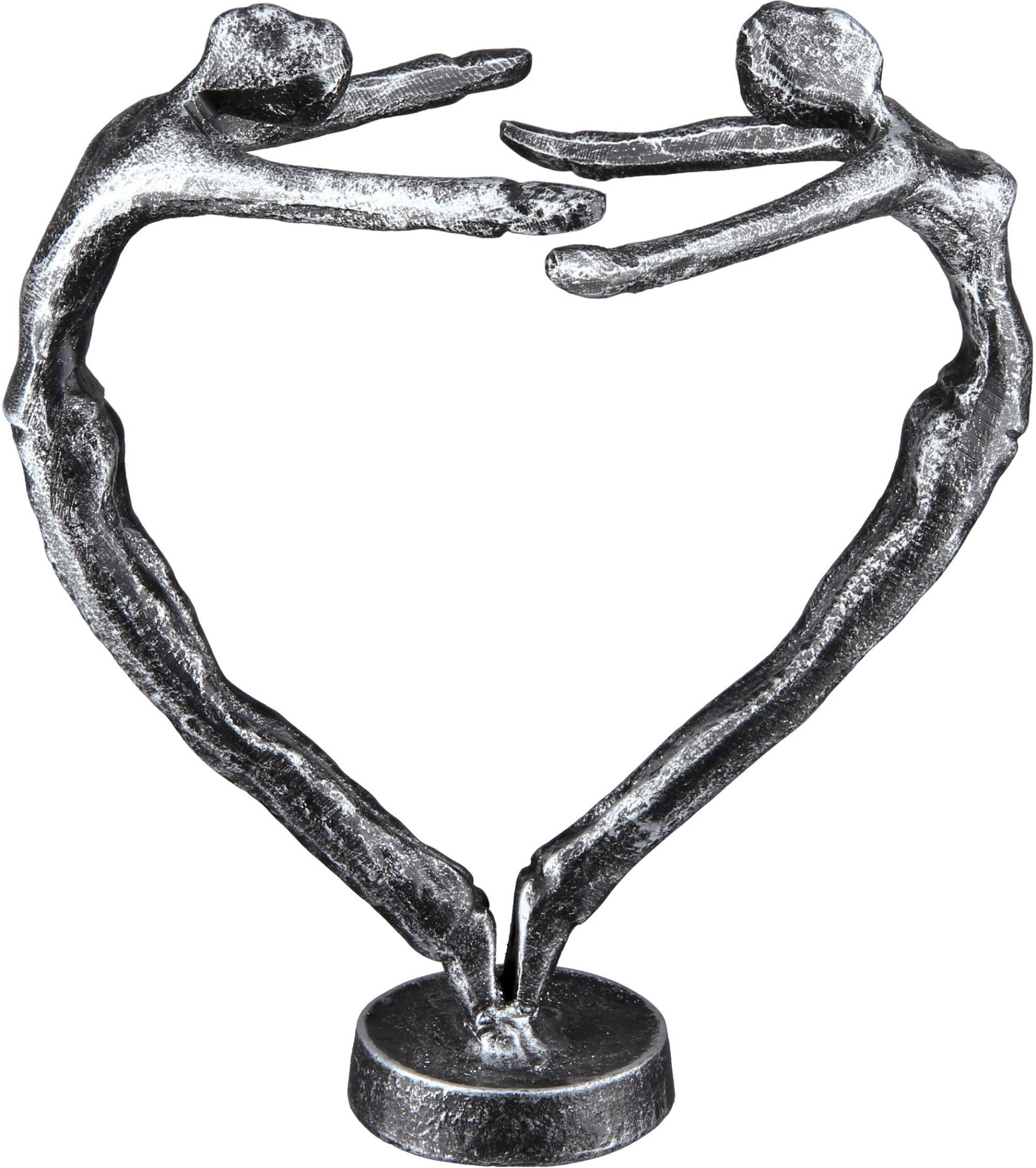 Casablanca by Gilde Dekofigur »Design Skulptur In Love, silber«, silberfarben von Casablanca by Gilde