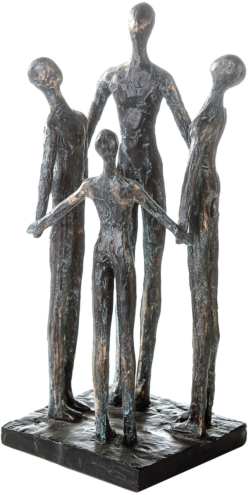 Casablanca by Gilde Dekofigur »Skulptur Group«, Dekoobjekt, Höhe 30 cm, mit Spruchanhänger, Wohnzimmer von Casablanca by Gilde