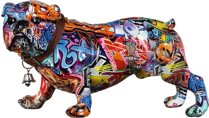 Casablanca by Gilde Tierfigur »Mops mit Halsband«, Graffiti-Design von Casablanca by Gilde