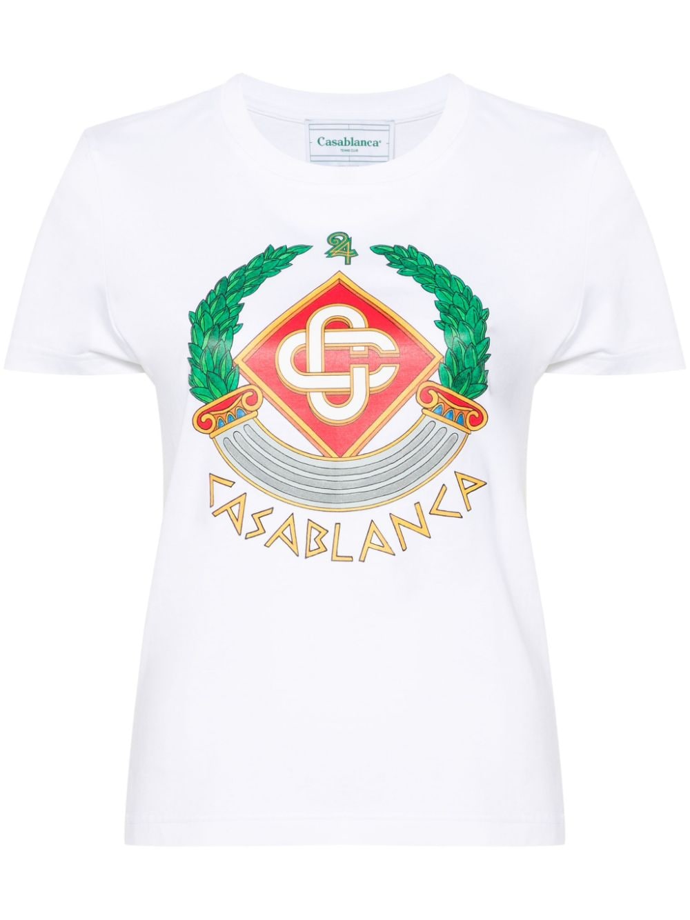 Casablanca Casa Crest T-shirt - White von Casablanca