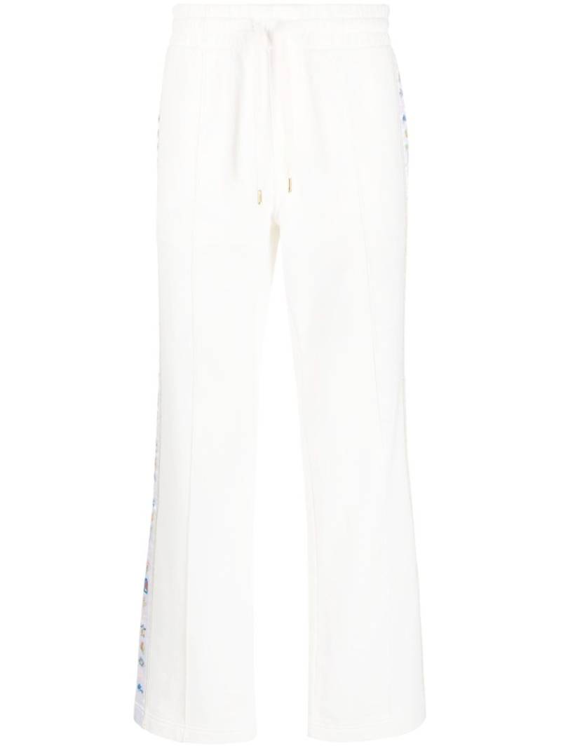 Casablanca Casa Icons cotton track pants - White von Casablanca