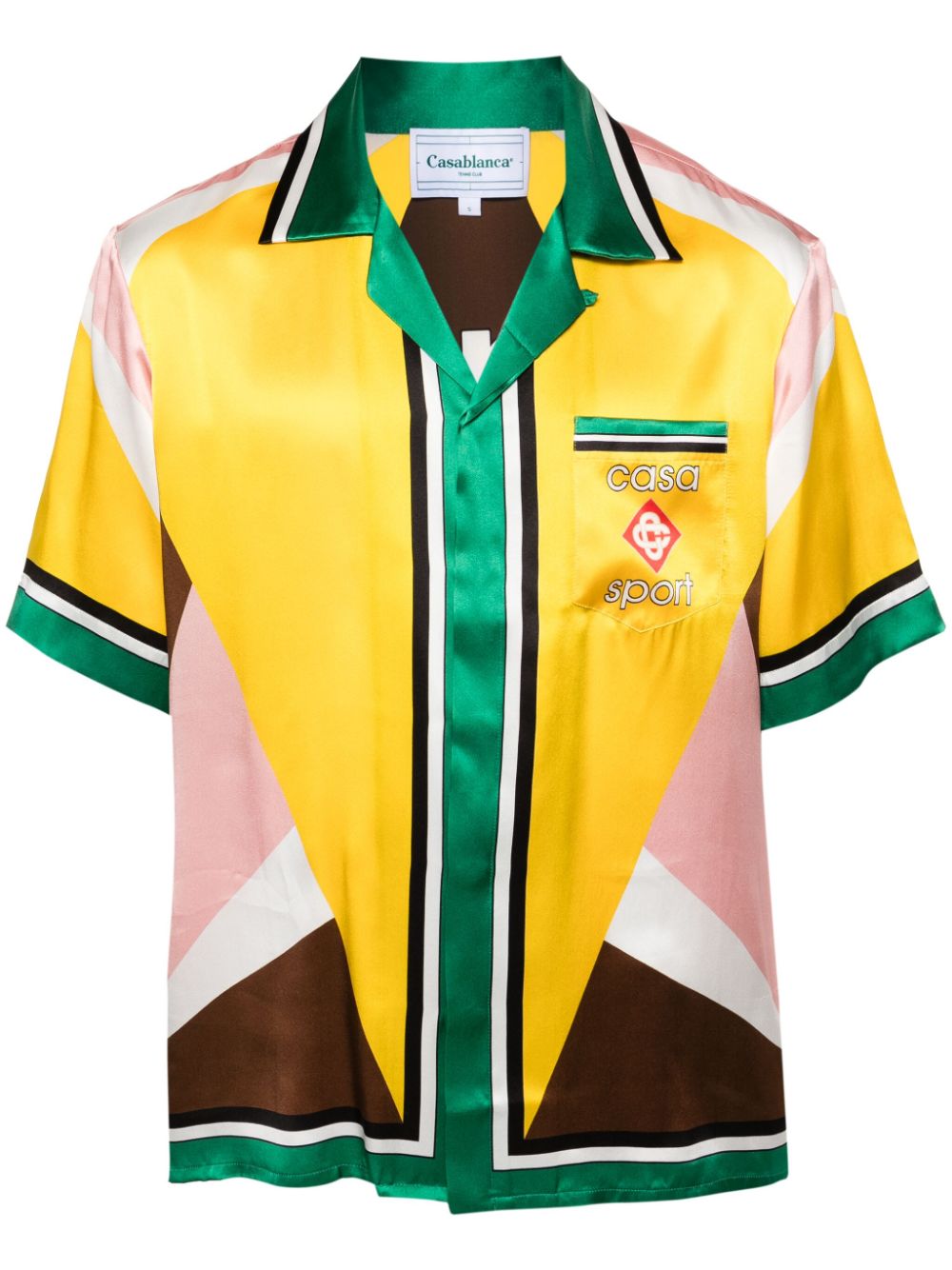 Casablanca Casa Sport silk shirt - Yellow von Casablanca