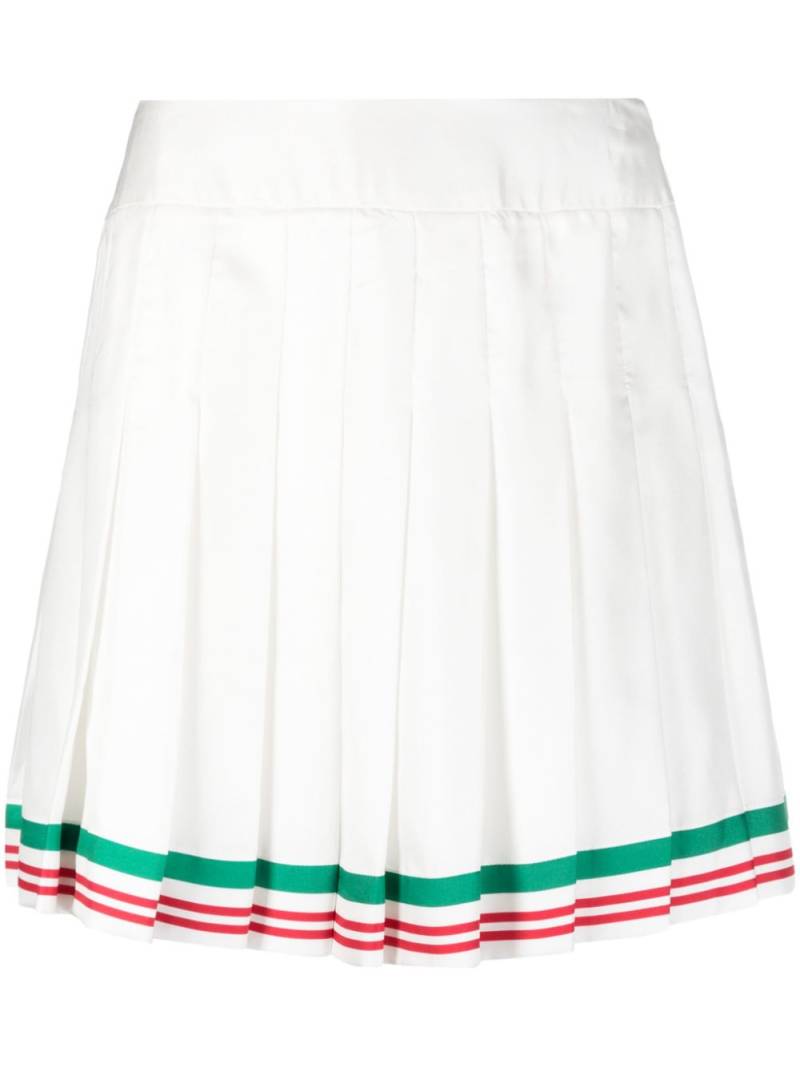 Casablanca Casa Way silk tennis skirt - White von Casablanca