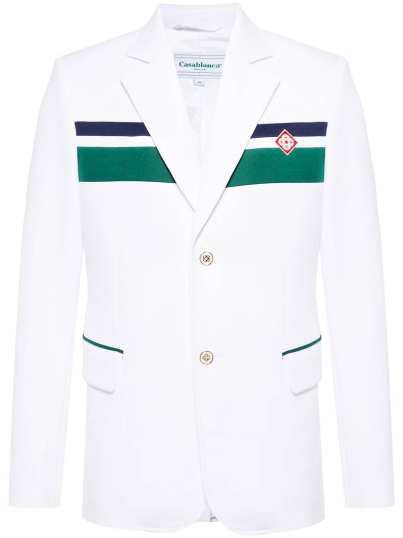 Casablanca Casablanca striped blazer - White von Casablanca