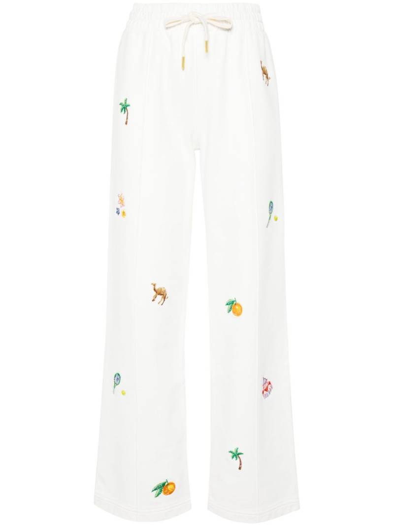 Casablanca Elements En Crayon track pants - White von Casablanca