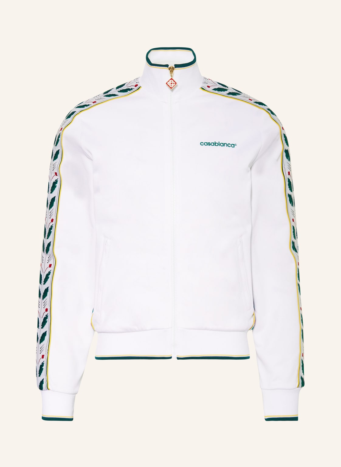 Casablanca Jerseyblouson Mit Galonstreifen weiss von Casablanca