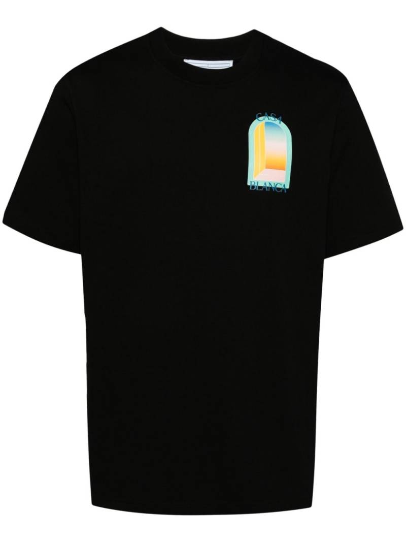 Casablanca L'Arche De Nuit T-Shirt - Black von Casablanca